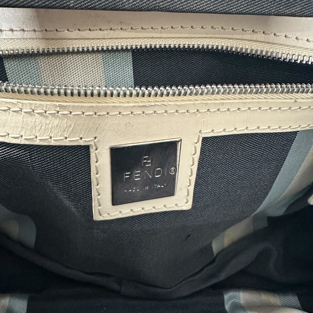 Vintage Fendi Mini Boston Top Handle Bag Navy Blue Satchel Luxury‎ Travel Preppy - Picture 11 of 16